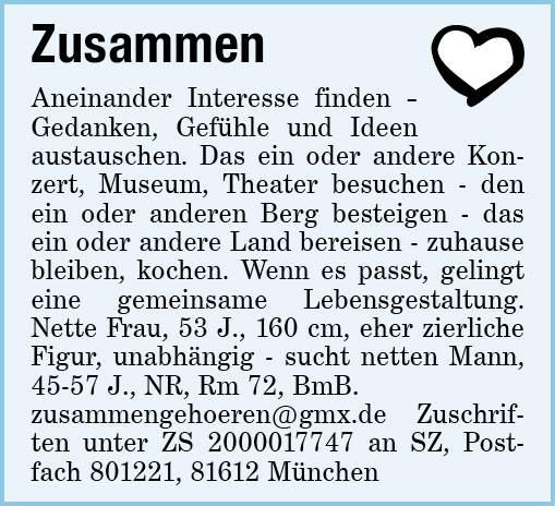 Süddeutsche Zeitung Bekanntschaften Er Sucht Sie Süddeutsche Zeitung – Das Portal für Heirat-/Bekanntschaftsanzeigen