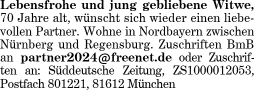 Süddeutsche Zeitung Bekanntschaften Er Sucht Sie